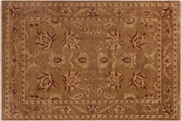 handmade Traditional Kafkaz Chobi Ziegler Taupe Beige Hand Knotted RECTANGLE 100% WOOL area rug 9 x 12